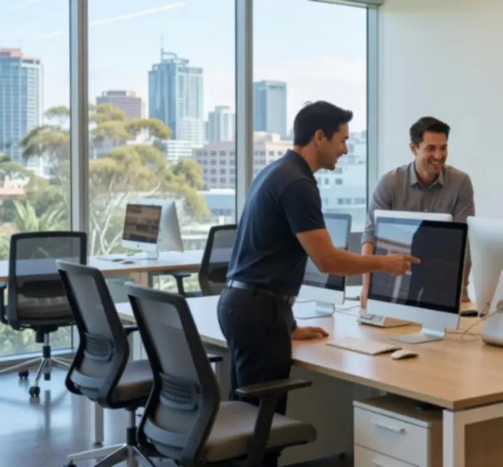 Golden Number Lotto office environment in Australia