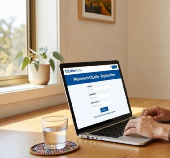 Australian player registering for Golden Number Lotto online
